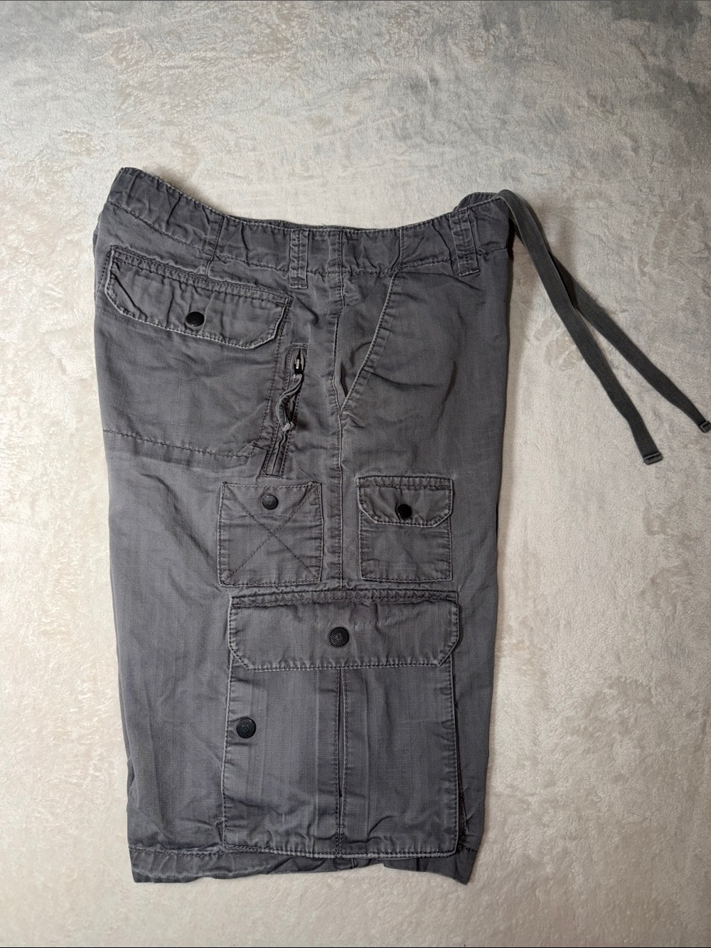 Old Navy Surplus Company Gray Cargo Shorts Mens W32 Vintage Fall ‘08 Utility Y2K - Picture 13 of 16